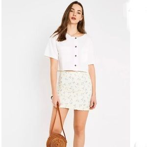Urban Outfitters Ashton Floral Ruffle Mini Skirt NWT Sz M